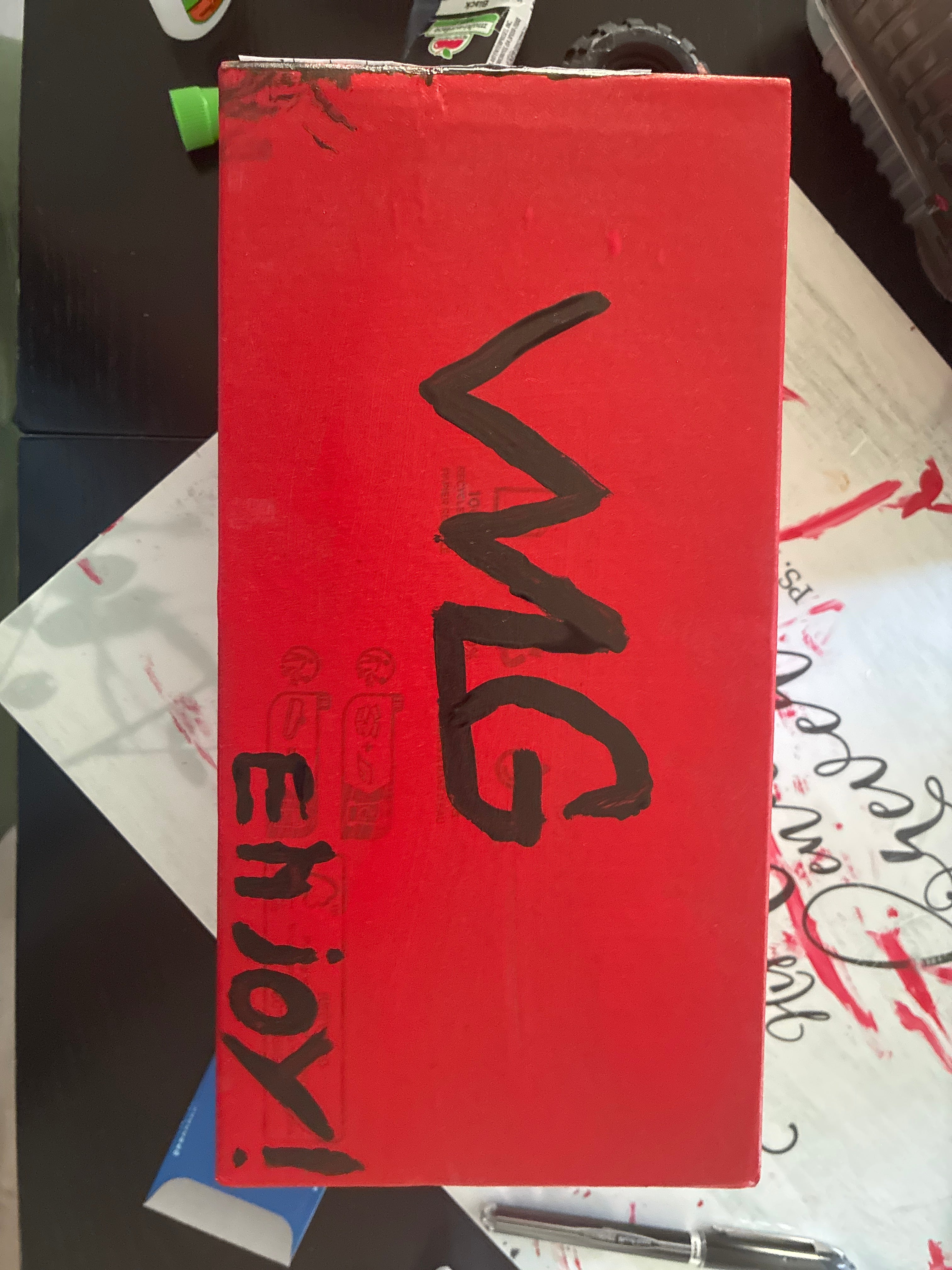 Orange and blue nerf bullets